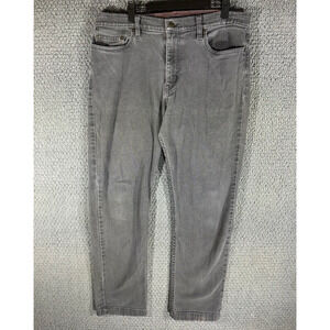 American Giant Roughneck Stretch Canvas Pants Gray Made in USA Mens 34x30